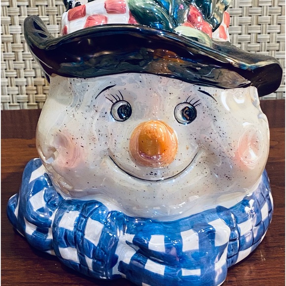 🎄VTG Variations Ceramic Snowman Figurine Votive Holder - Picture 2 of 10
